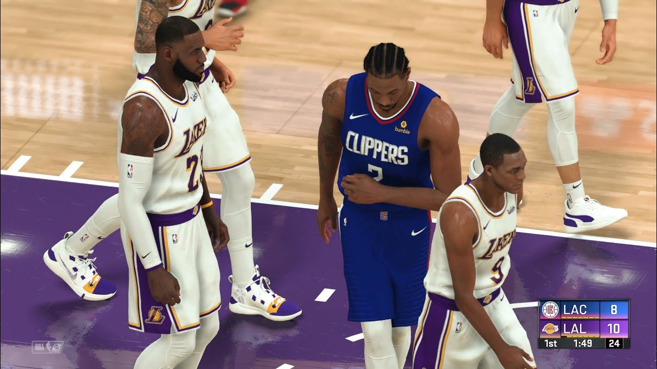NBA 2k20 Lakers vs. Clippers Gameplay YouTube
