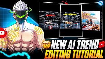 New AI Trend Editing Tutorial 📈 How To Like Shifu ff And Bonex4 Ff 🤯 Free Fire Editing Tutorial 🥶