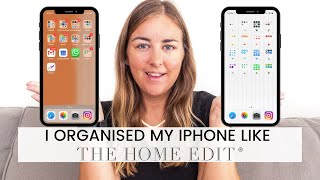 I ORGANISED MY IPHONE LIKE THE HOME EDIT! Organise Apps by color! I love The Home Edit! It's so good