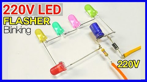 220v Colorful Led Blinker || 220v RGB Led Flasher Circuit