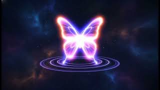 Hypnotic Neon Butterfly 🦋 | Calm Ambient Visuals for Relaxation screenshot 4