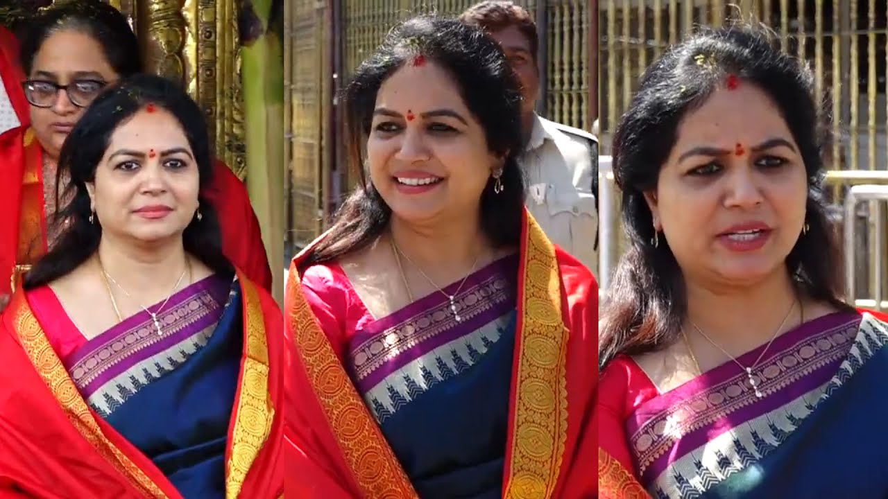 Singer Sunitha Visits Tirumala | Singer Sunitha Latest Video ...