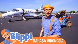 Blippi Belajar Tentang Pesawat Di Museum Penerbangan | Blippi Bahasa Indonesia - video anak-anak