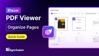 Blazor PDF Viewer: Organize Pages Feature Walkthrough