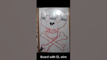 Arduino EL wire Skull and bones and Halloween music
