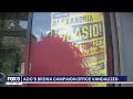 AOC&#39;s Bronx campaign office vandalized