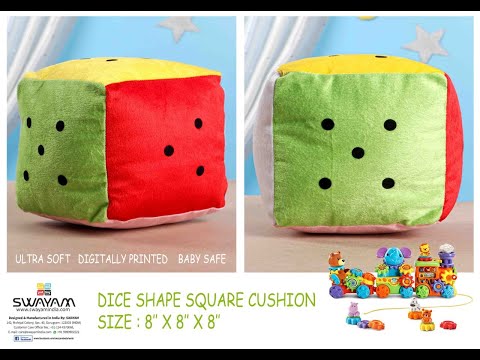 Dice Shape Cushion | Square Cushion | Swayam