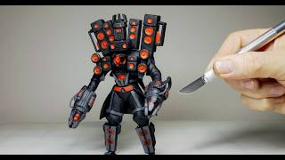 I made Titan Speakerman 3.0 | FULL VIDEO | witch Polymer Clay #diy #magicalclay #speakerman
