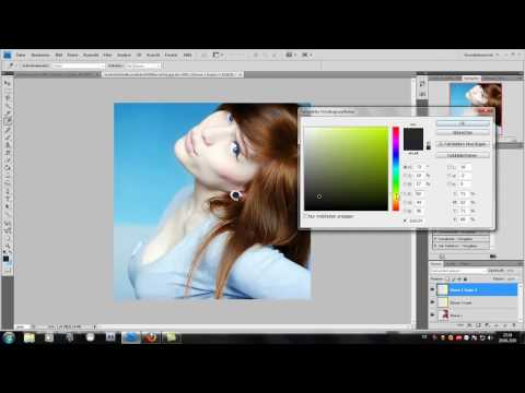 Photoshop Tutorial CS - dunkle Haare blond Färben