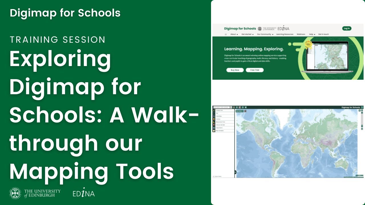 Exploring Digimap for Schools: A Walk-through our Mapping Tools - YouTube