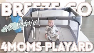 4MOMS BREEZE GO PORTABLE TRAVEL PLAYARD UNBOXING + ASSEMBLY | how to assemble 4moms breeze go