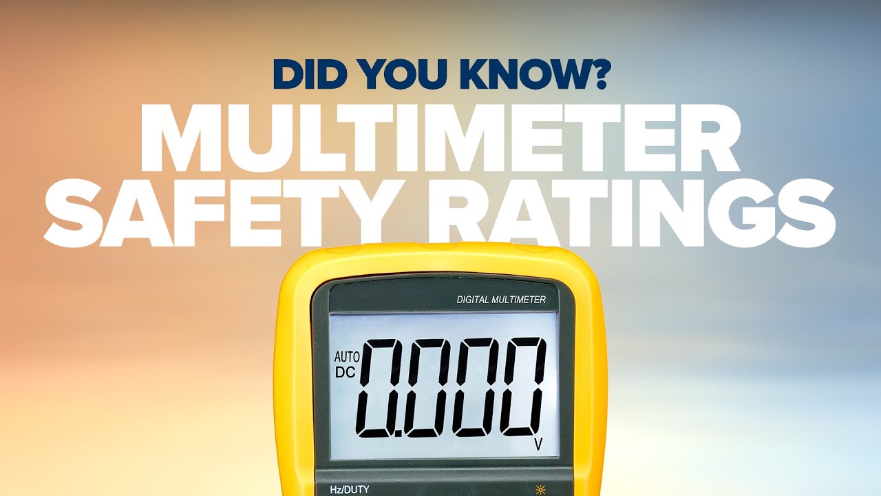 Did You Know? 30 What multimeter CAT safety ratings are? YouTube