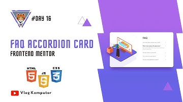 FAQ accordion card | Frontend Mentor | #Day16