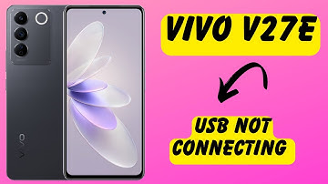 Vivo V27E USB not working || USB not connecting || USB Debuging