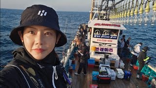 한치.오징어 다 죽었으~한치낚시 (썬라이즈호 홍도낚시)