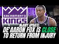 De&#39;Aaron Fox CLOSE to return from ankle injury for Kings
