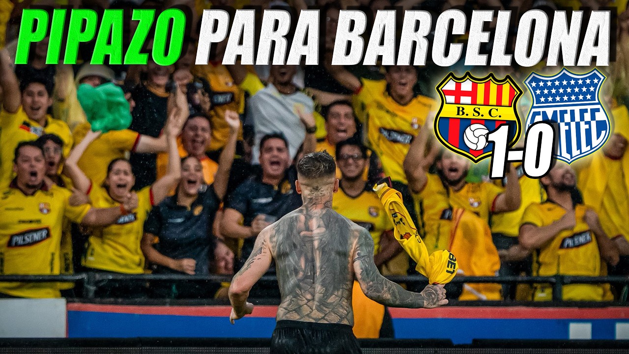 BENEDETTO DECIDE el CLÁSICO DEL ASTILLERO | EXTRANJERO REACCIONA al BARCELONA SC 1-0 EMELEC