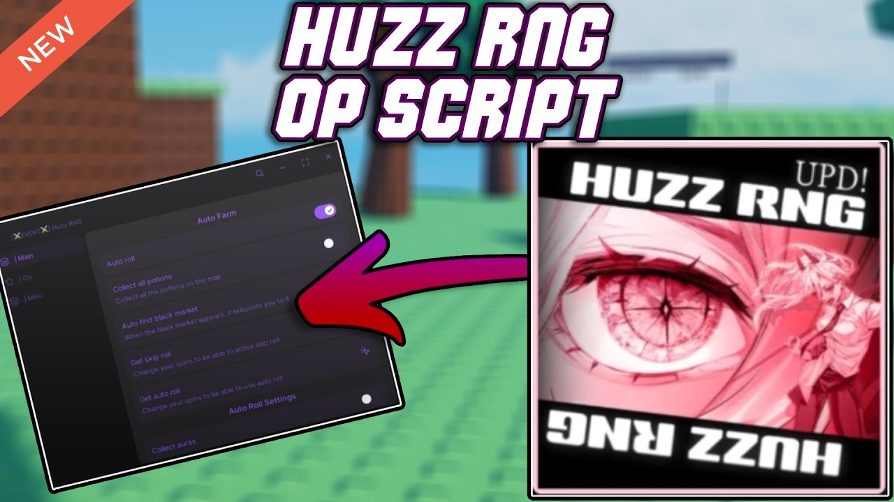 [NEW] Huzz RNG OP Script (2025) PASTEBIN - Auto Roll | Get Skip Role ...