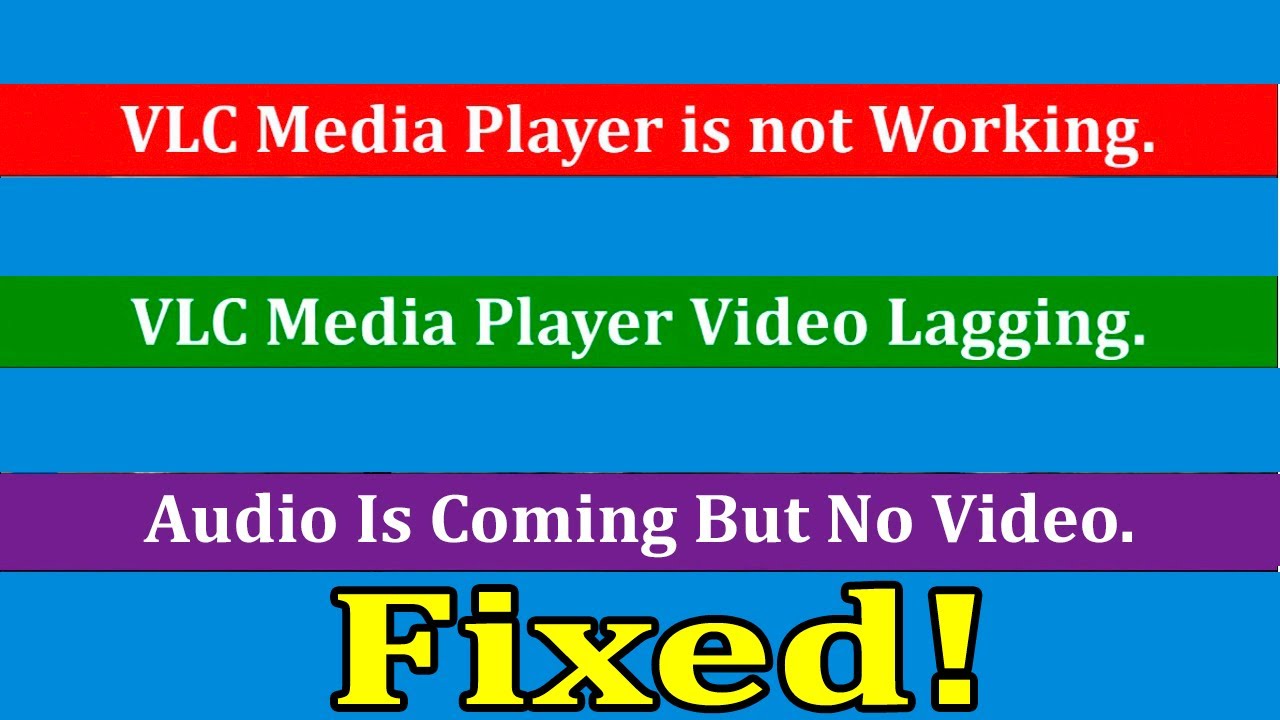 Fixed VLC Media Player Not Working On Windows 10  Video Lagging On VLC  VLC Not Playing Videos