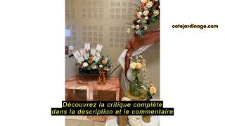 Avis sur la GOPLUS Jardiniere Balcon Forme Brouette avec 4 Roues en Métal, Brouette Decorative en Bo