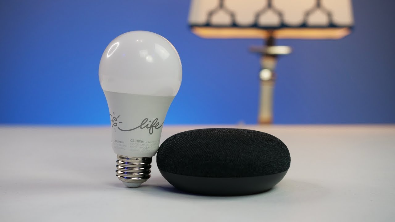 Google Home Mini \u0026 GE C-Life Smart Bulb 