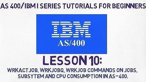 As400 for Beginners | #10 | WRKACTJOB, WRKJOBQ, WRKJOB on submitted Jobs in AS400/IBM i.