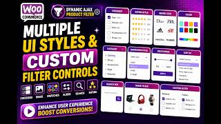 Multiple UI Styles & Custom Filter Controls | Checkbox, Image, Swatches, Slider, Search & Rating etc