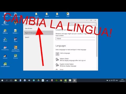 Video: Come Cambiare La Lingua In Windows