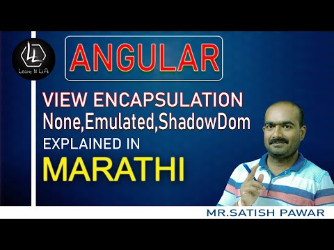 #angular Angular | View Encapsulation In Angular | Giving Scope To Component CSS Styles  | Marathi
