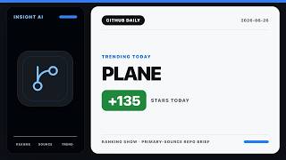 Plane | GitHub Curated Picks | 2026-08-26