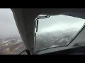 Pilatus PC-12 "POV" Landing into Aspen. Winter Storm