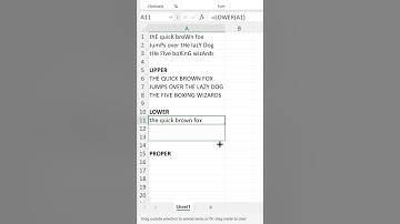 Tekstfuncties in Excel | HOOFDLETTERS, KLEINE LETTERS, BEGINLETTERS