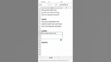 Tekstfuncties in Excel | HOOFDLETTERS, KLEINE LETTERS, BEGINLETTERS