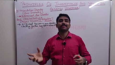 II PU Biology; Chapter-5;Principles of Inheritance & Variations;Part-18; Lecture by Mr.Sunil Chittal