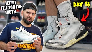 UPDATE: I Wore The JORDAN 3 WHITE CEMENT REIMAGINED for 30 DAYS! This is What Happened!