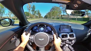 2021 Aston Martin Vantage Roadster POV Test Drive (4K)