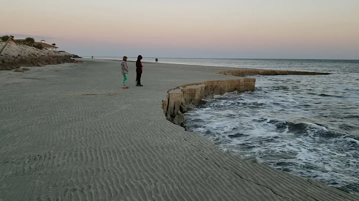 Beach erosion Seabrook Island, South Carolina