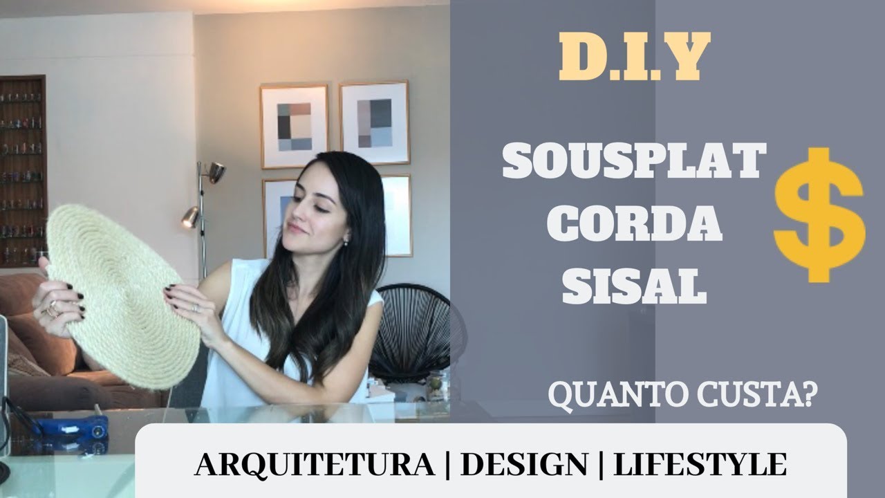 DIY SOUSPLAT CORDA SISAL | Quanto Custa?