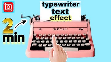 Typewriter effect using inshot app"inshot tutorial"2023