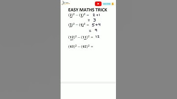 #shorts #maths/difference betwn square of consecutive numbers #mentegenius #tips by Rajni Aggarwal