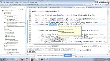 Writing log and screenshot in Cucumber Report