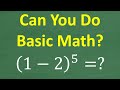 Basic Math and Order of Operations Quiz