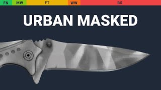 Nomad Knife Urban Masked - Skin Float And Wear Preview