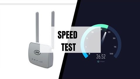 SPEED TEST MTN 4G Wireless Router CPE ZLT S20 