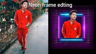 Picsart neon frame photo editing tutorial step by step Hindi soyab editing screenshot 4