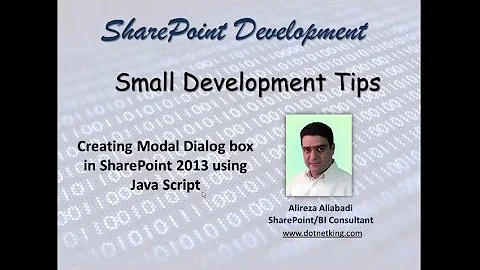 How to create a modal dialog box in SharePoint 2013 using JavaScript