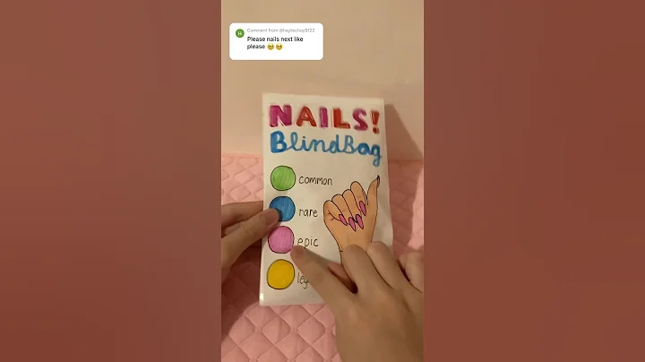 paper nails blind bag! 💅 #nails #papercraft #diy #craft #asmr #blindbag #papersquishy #shorts
