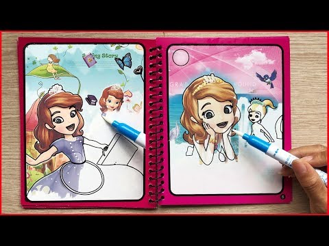 Sách tô màu ma thuật công chúa SOFIA và cây bút thần - Magic book toys - Đồ chơi Chim Xinh