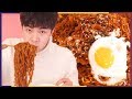 MUKBANG | 🔥붉닭볶음면+짜파게티 먹방 The Best Instant Ramen (Chapagetti+Fire Noodle Mix)  ASMR Eatingshow Hoony