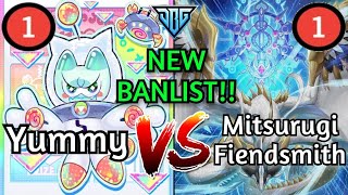 Download Lagu Yummy Vs Mitsurugi Fiendsmith NEW BANLIST POST BURST YU-GI-OH! MP3